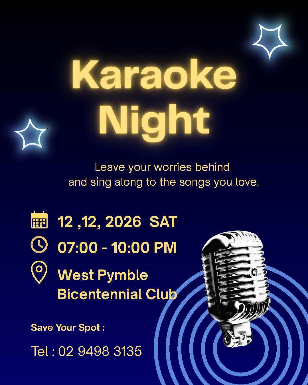 12,12,2026 Karaoke